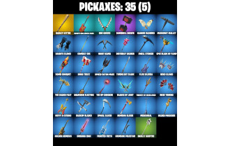 UNIQUE - Harley Hitter , Wavebreaker  [17 Skins, 750 Vbucks, 35 Axes, 19 Emotes, 26 Gliders and MORE!]