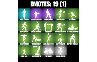 UNIQUE - Harley Hitter , Wavebreaker  [17 Skins, 750 Vbucks, 35 Axes, 19 Emotes, 26 Gliders and MORE!]