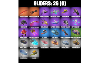 UNIQUE - Harley Hitter , Wavebreaker  [17 Skins, 750 Vbucks, 35 Axes, 19 Emotes, 26 Gliders and MORE!]