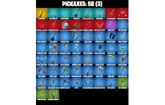 UNIQUE - Crystal, War Machine [47 Skins, 200 Vbucks, 58 Axes, 53 Emotes, 39 Gliders and MORE!]