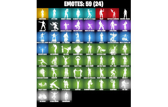 UNIQUE - Sing Along, Polar Peely [19 Skins, 65 Axes, 59 Emotes, 53 Gliders and MORE!]