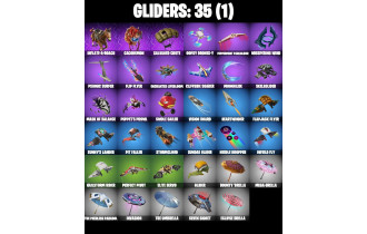 UNIQUE - Doom Slayer, Geralt Of Rivia  [17 Skins, 350 Vbucks, 40 Axes, 18 Emotes, 35 Gliders and MORE!]