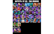 UNIQUE - Polar Peely,  Krisabelle  [37 Skins, 700 Vbucks, 60 Axes, 39 Emotes, 54 Gliders and MORE!]