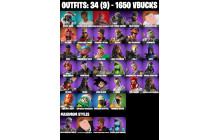 UNIQUE - Rust, Undercover Skye [34 Skins, 1650 Vbucks, 50 Axes, 46 Emotes, 45 Gliders and MORE!]
