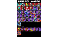 UNIQUE -  Yulejacket, Dark Doggo [31 Skins, 300 Vbucks, 41 Axes, 34 Emotes, 39 Gliders and MORE!]