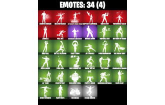 UNIQUE -  Yulejacket, Dark Doggo [31 Skins, 300 Vbucks, 41 Axes, 34 Emotes, 39 Gliders and MORE!]