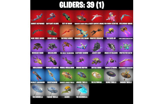 UNIQUE -  Yulejacket, Dark Doggo [31 Skins, 300 Vbucks, 41 Axes, 34 Emotes, 39 Gliders and MORE!]