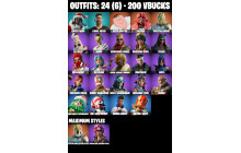 UNIQUE - Renegade Rebel, Felina [24 Skins, 200 Vbucks, 26 Axes, 21 Emotes, 22 Gliders and MORE!]