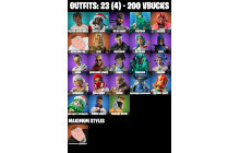 UNIQUE - Poseidon, Valeria  [23 Skins, 200 Vbucks, 42 Axes, 38 Emotes, 45 Gliders and MORE!]