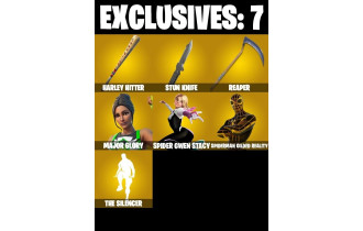 UNIQUE - Spidergwen (Stacy), Major Glory [250 Skins, 1500 Vbucks, 258 Axes, 228 Emotes, 178 Gliders and MORE!]