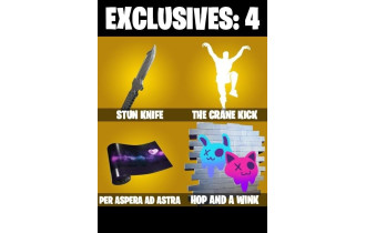 UNIQUE - The Crane Kick, Eren Jaeger  [247 Skins, 2250 Vbucks, 289 Axes, 229 Emotes, 210 Gliders and MORE!]