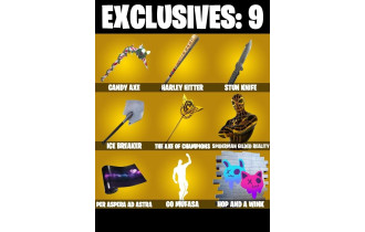 UNIQUE - Backlash, Star Wand [234 Skins, 350 Vbucks, 283 Axes, 220 Emotes, 176 Gliders and MORE!]