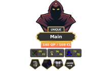 Main | Starter | TTL: 1390 | CL: 108 | QP: 140 [Ava's, MM1, Void, Torso, Mithril Gloves, DT1, 99 RAN, God Book + MORE!]