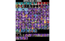 UNIQUE - Kyle Broflovski , Ned Flanders [106 Skins, 134 Axes, 100 Emotes, 74 Gliders and MORE!]