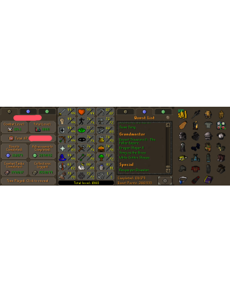 Main | Staker | TTL: 1860 | CL: 124 | QP: 266 [Max Melee, Avernic Defender, Fire Cape, B Gloves, Rigour, Augury, Ava's + MORE!]