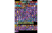 UNIQUE - Glacial Dummy, Poseidon [142 Skins, 100 Vbucks, 218 Axes, 211 Emotes,171 Gliders and MORE!]
