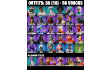 UNIQUE - Skull Commander, Nyanja [30 Skins, 50 Vbucks, 39 Axes, 24 Emotes, 20 Gliders and MORE!]