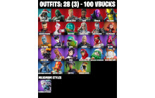 UNIQUE - Star Wand , Crystal [28 Skins, 100 Vbucks, 61 Axes, 46 Emotes, 58 Gliders and MORE!]