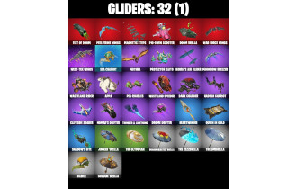 UNIQUE - Skull Trooper , Kylo Ren [28 Skins, 800 Vbucks, 30 Axes, 29 Emotes, 32 Gliders and MORE!]