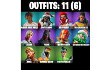 UNIQUE - Aura , Holiday Boxy [11 Skins, 62 Axes, 40 Emotes, 55 Gliders and MORE!]
