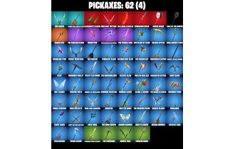 UNIQUE - Aura , Holiday Boxy [11 Skins, 62 Axes, 40 Emotes, 55 Gliders and MORE!]