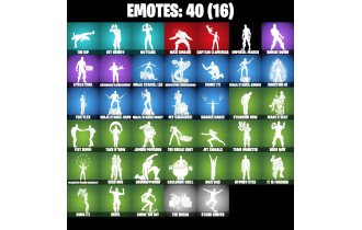UNIQUE - Aura , Holiday Boxy [11 Skins, 62 Axes, 40 Emotes, 55 Gliders and MORE!]