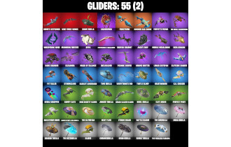 UNIQUE - Aura , Holiday Boxy [11 Skins, 62 Axes, 40 Emotes, 55 Gliders and MORE!]