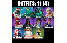 UNIQUE - Poseidon , Cerberus [11 Skins, 40 Axes, 24 Emotes, 35 Gliders and MORE!]