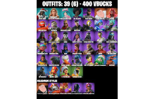 UNIQUE - Peter Griffin, Valeria [39 Skins, 400 Vbucks, 60 Axes, 34 Emotes, 39 Gliders and MORE!]