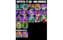 UNIQUE - The Weeknd Combat, Santa Dogg [17 Skins, 650 Vbucks, 30 Axes, 14 Emotes, 27 Gliders and MORE!]