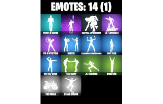 UNIQUE - The Weeknd Combat, Santa Dogg [17 Skins, 650 Vbucks, 30 Axes, 14 Emotes, 27 Gliders and MORE!]