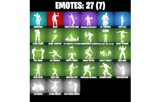 UNIQUE - Godzilla Evolved,  Shadow Blade Hope [30 Skins, 300 Vbucks, 39 Axes, 27 Emotes, 34 Gliders and MORE!]