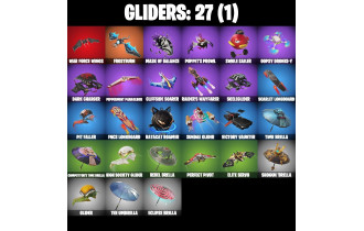 UNIQUE - The Weeknd Combat, Santa Dogg [17 Skins, 650 Vbucks, 30 Axes, 14 Emotes, 27 Gliders and MORE!]