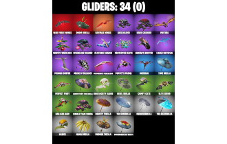 UNIQUE - Godzilla Evolved,  Shadow Blade Hope [30 Skins, 300 Vbucks, 39 Axes, 27 Emotes, 34 Gliders and MORE!]
