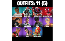 UNIQUE - Iron Man Zero, Spider-Man Zero [11 Skins, 32 Axes, 19 Emotes, 25 Gliders and MORE!]