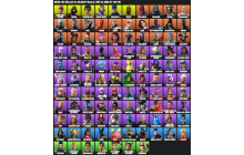 UNIQUE - IKONIK , Scenario [105 Skins, 48400 Vbucks, 64 Axes, 70 Emotes, 68 Gliders and MORE!]
