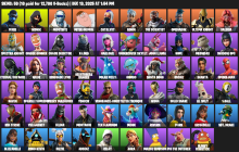 UNIQUE - IKONIK, Scenario [59 Skins, 12700 Vbucks, 100 Axes, 76 Emotes, 75 Gliders and MORE!]