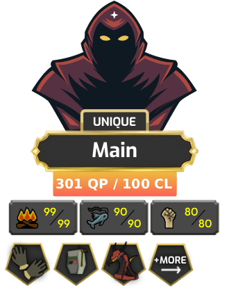 Main | TTL: 1751 | CL: 100 | QP: 301 [B Gloves, Ava's, MM1, DS2, SOTE, Mithril Gloves, Lunars, DT1, Graceful + MORE!]