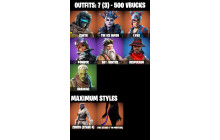 UNIQUE - Zenith, The Ice Queen [7 Skins, 500 Vbucks, 3 Axes, 5 Emotes, 4 Gliders and MORE!]