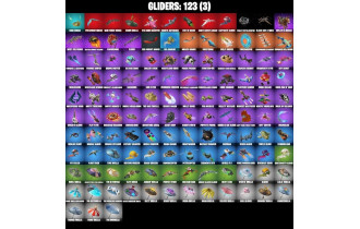 UNIQUE - Iridia Vayne, Carletta [112 Skins, 2300 Vbucks, 180 Axes, 110 Emotes, 123 Gliders and MORE!]