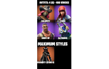 UNIQUE - Lynx ,  Hot Marat [4 Skins, 400 Vbucks, 3 Axes, 7 Emotes, 6 Gliders and MORE!]