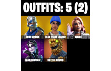 UNIQUE -  Blue Squire , Wilde  [5 Skins, 4 Axes, 9 Emotes, 8 Gliders and MORE!]