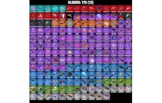 UNIQUE - SUPER STACKED, Dark Skully  [358 Skins, 100 Vbucks, 350 Axes, 255 Emotes,179 Gliders and MORE!]