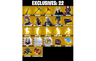 UNIQUE - Trailblazer , Take The Elf  [173 Skins, 600 Vbucks, 146 Axes, 117 Emotes, Take The L 117 Gliders and MORE!]