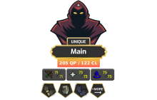 Main | Staker | TTL: 1400 | CL: 122 | QP: 205 [Max Melee, B Gloves, Ava's, MM1, DS2, Mithril Gloves, Lunars, DT1, Piety + MORE!]