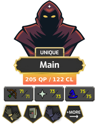 Main | Staker | TTL: 1400 | CL: 122 | QP: 205 [Max Melee, B Gloves, Ava's, MM1, DS2, Mithril Gloves, Lunars, DT1, Piety + MORE!]