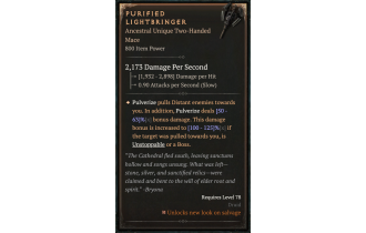Purified Lightbringer [ ⭐️ Affix: MAX ROLL] Greater Affixes - 1