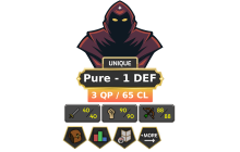 Pure - 1 DEF | Starter | TTL: 412 | CL: 65 | QP: 3 [40 ATT | 90 STR | 88 RAN | 90 Mage + MORE!]