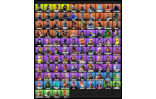 UNIQUE - IKONIK, Scenario [104 Skins, 73 Axes, 83 Emotes, 75 Gliders and MORE!]