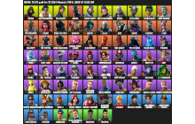 UNIQUE - IKONIK, Scenario  [79 Skins, 37700 Vbucks, 43 Axes, 61 Emotes and MORE!]